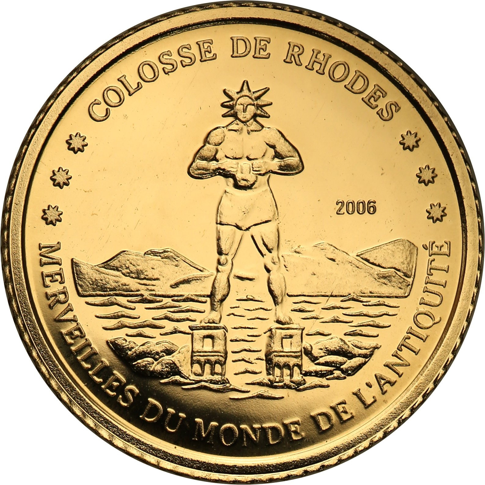 Wybrzeże Kości Słoniowej 1500 franków 2006 Kolos Rodyjski